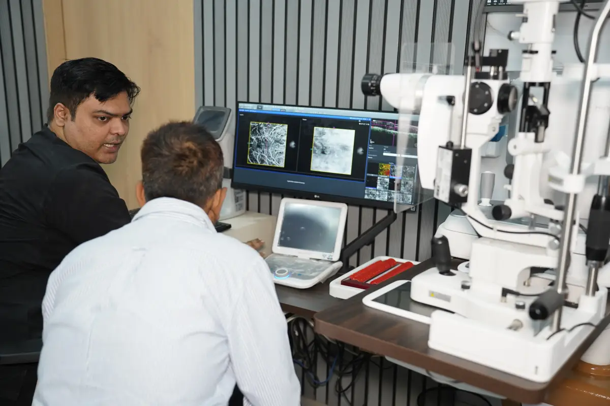 Retina workflow — patient education and Zeiss imaging