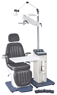 MyVision MVOU-2014 robotic ophthalmic refraction chair unit in Brown colour at Madhavi Netralaya Ara